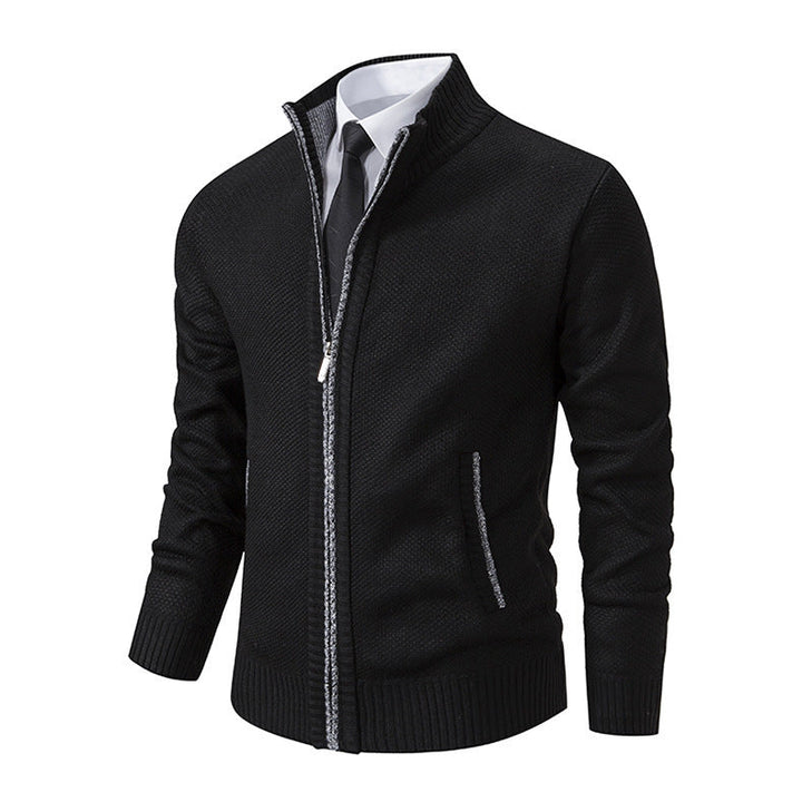 "Herenvest in diverse kleuren met ritssluiting, thermische stof voor warmte en comfort, geschikt voor casual en semi-formeel.