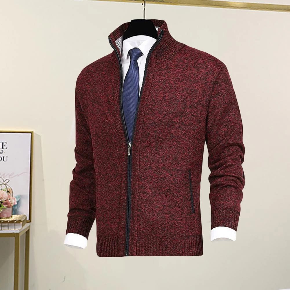 "Klassiek warm wintervest heren, gebreide stijl, donkergrijs, comfortabel en stijlvol met veelzijdige pasvorm"