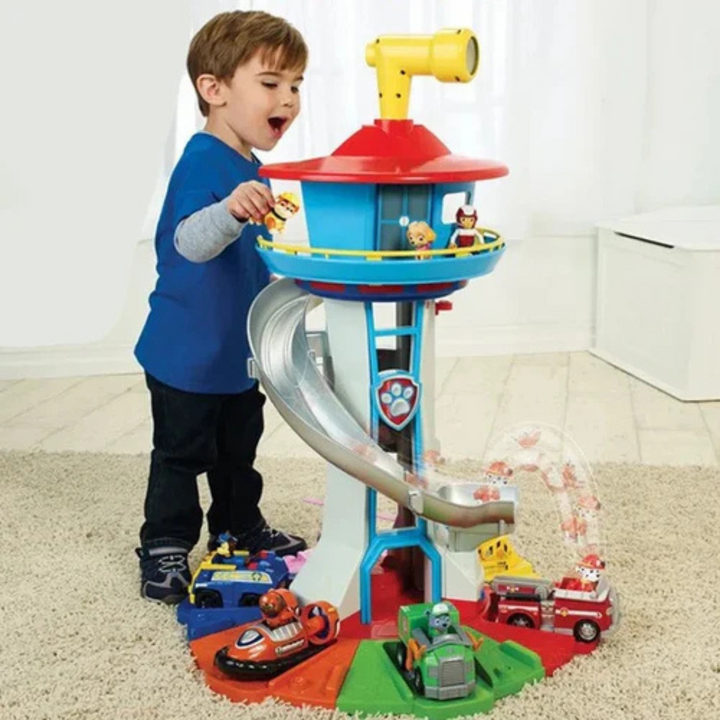 "Kleurrijke educatieve speeltoren voor kinderen, duurzaam en interactief speelgoed voor creatief spel en avontuur."