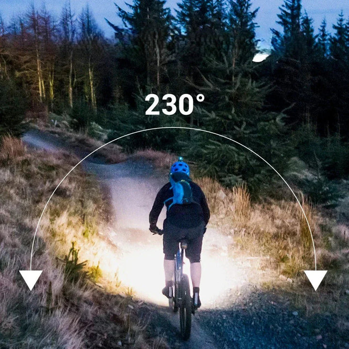 "Krachtige oplaadbare LED hoofdlamp, 1000 lumen, waterbestendig, verstelbare lichtbundel, ideaal voor outdoor avonturen."