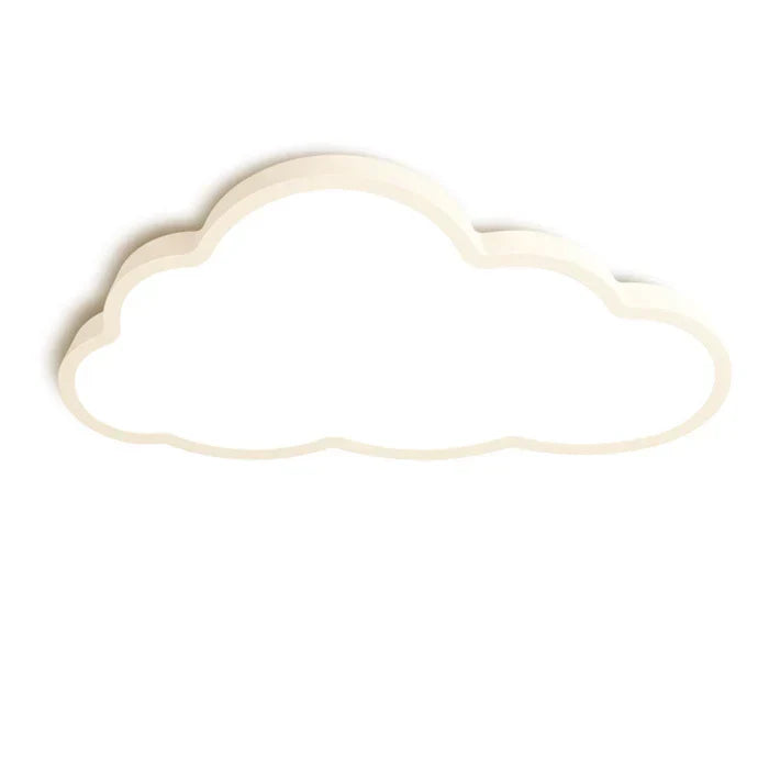 "LED plafondlamp kinderkamer met wolkenontwerp, energiezuinig en rustgevend warm wit licht, makkelijk te installeren."