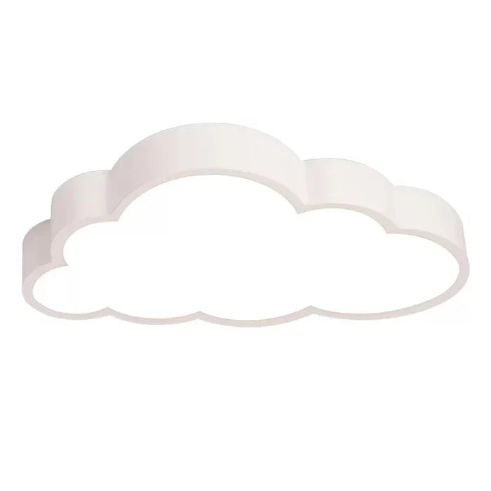 "LED plafondlamp kinderkamer met wolkenontwerp, energiezuinig en rustgevend warm wit licht, makkelijk te installeren."