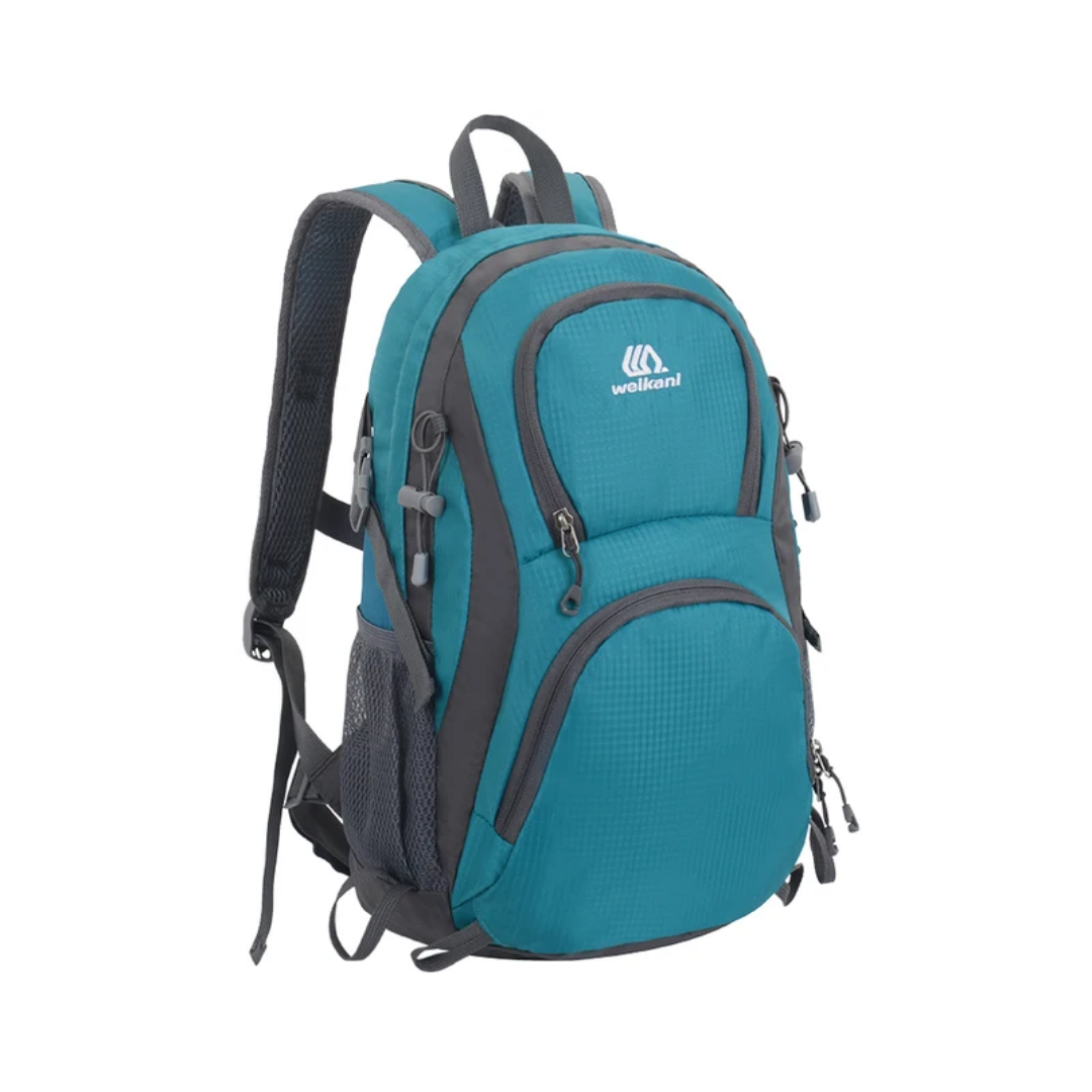 "Lichte multicolor rugzak voor dames, waterdicht en duurzaam, ideaal voor outdoor activiteiten, met comfortabel rugsysteem."