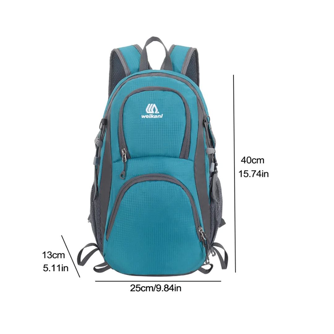 "Lichte multicolor rugzak voor dames, waterdicht en duurzaam, ideaal voor outdoor activiteiten, met comfortabel rugsysteem."