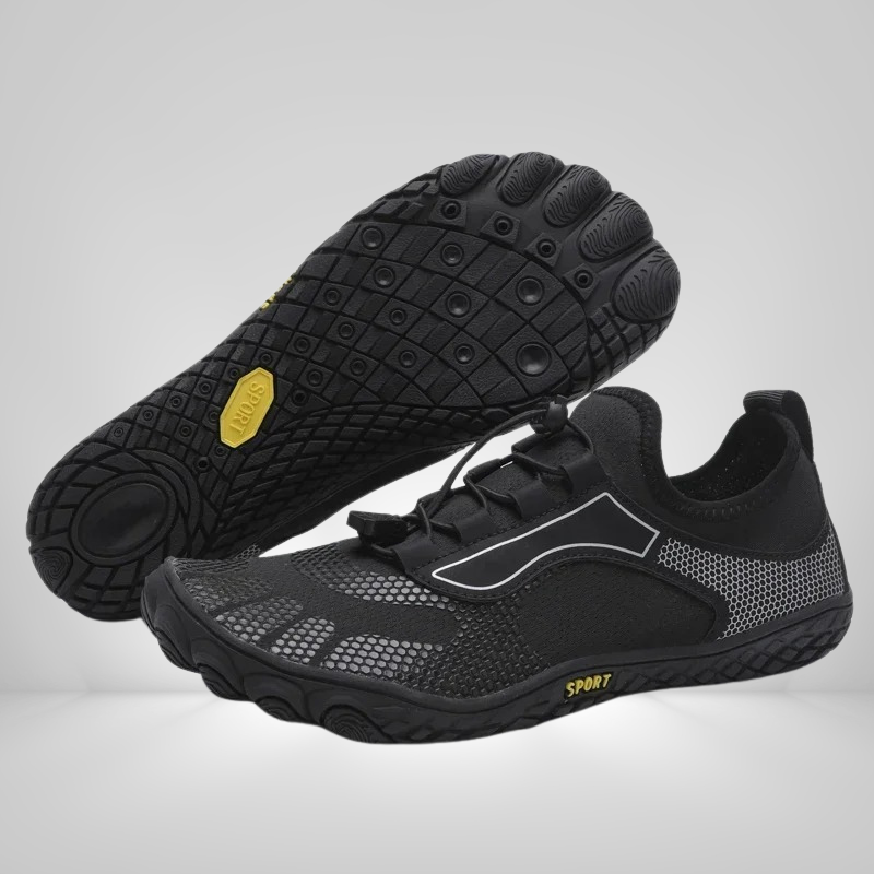"Lichtgewicht, ademende AquaFlex waterschoenen met sneldrogend stretchmateriaal en antislip zool voor heren en dames"