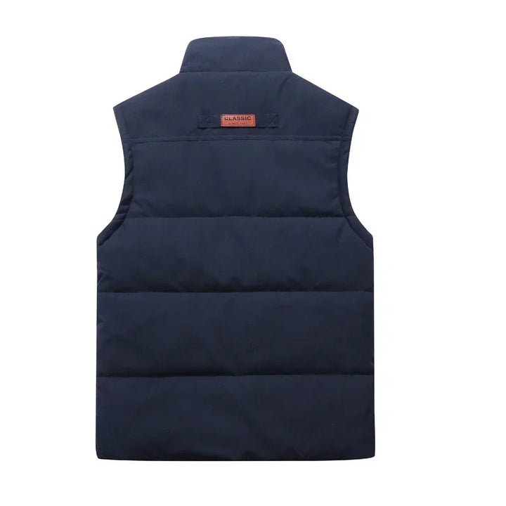 "Lichtgewicht heren bodywarmer, stijlvol en veelzijdig ontwerp, diverse kleuren: legergroen, blauw, zwart, khaki"