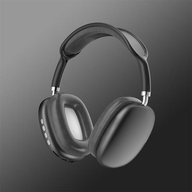"Luxe hoofdtelefoon met krachtige geluidskwaliteit, elegante zwarte afwerking, comfortabele pasvorm voor urenlang draaggemak.