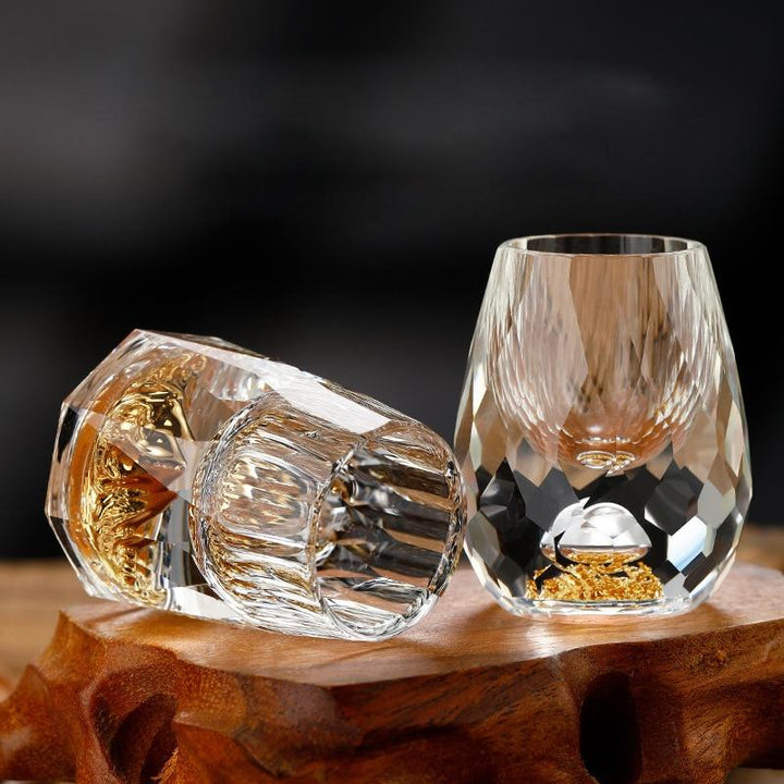 "Luxe kristallen shotglazen set, helder ontwerp, elegant en perfect voor speciale gelegenheden, 60 ml per glas."