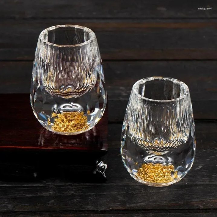 "Luxe kristallen shotglazen set, helder ontwerp, elegant en perfect voor speciale gelegenheden, 60 ml per glas."