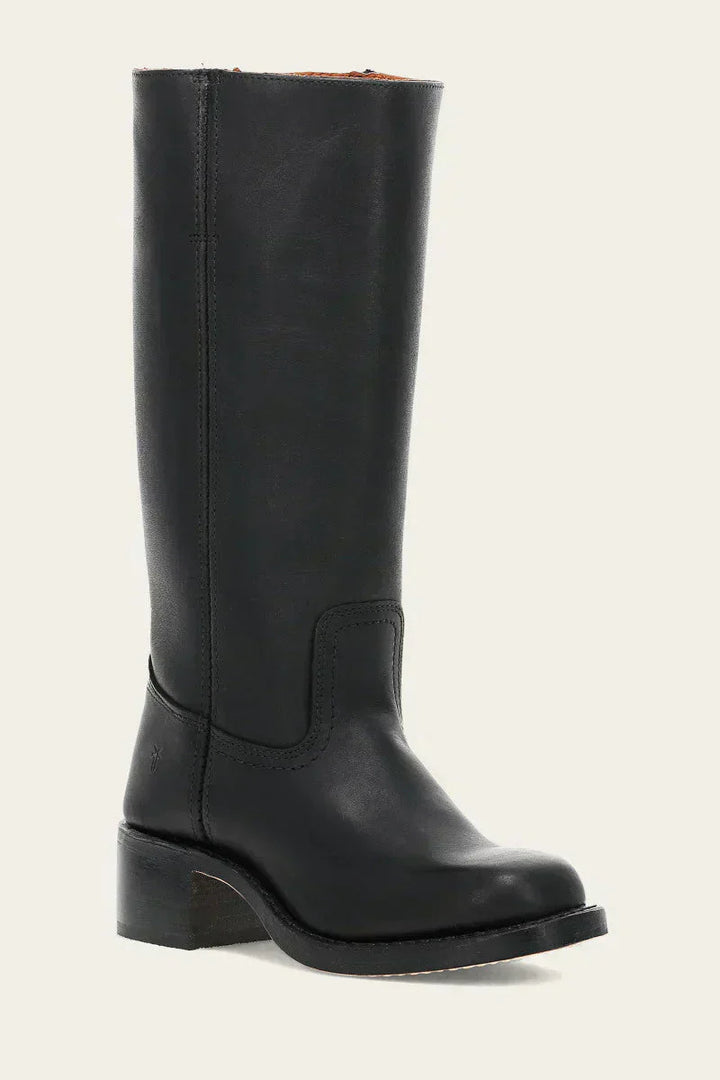 "Luxe leren dameslaarzen Agatha, stijlvolle en comfortabele pasvorm, donkerbruin, met hoge kwaliteit leer en ergonomische zoo