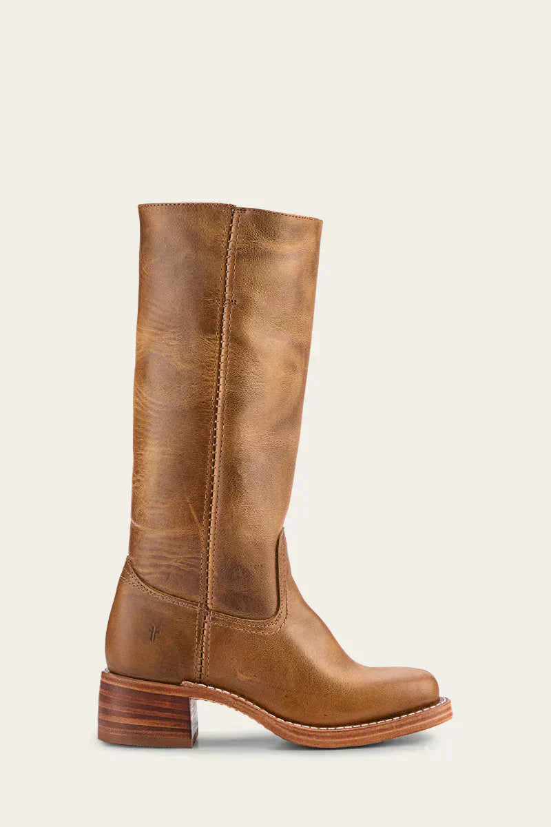 "Luxe leren dameslaarzen Agatha, stijlvolle en comfortabele pasvorm, donkerbruin, met hoge kwaliteit leer en ergonomische zoo