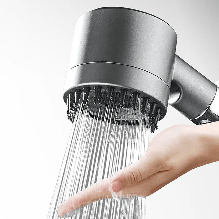 "Luxe PureFlow douchekop met waterbesparende techniek en krachtig design voor ultieme douche-ervaring"