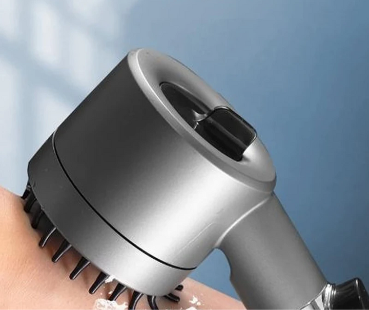"Luxe PureFlow douchekop met waterbesparende techniek en krachtig design voor ultieme douche-ervaring"