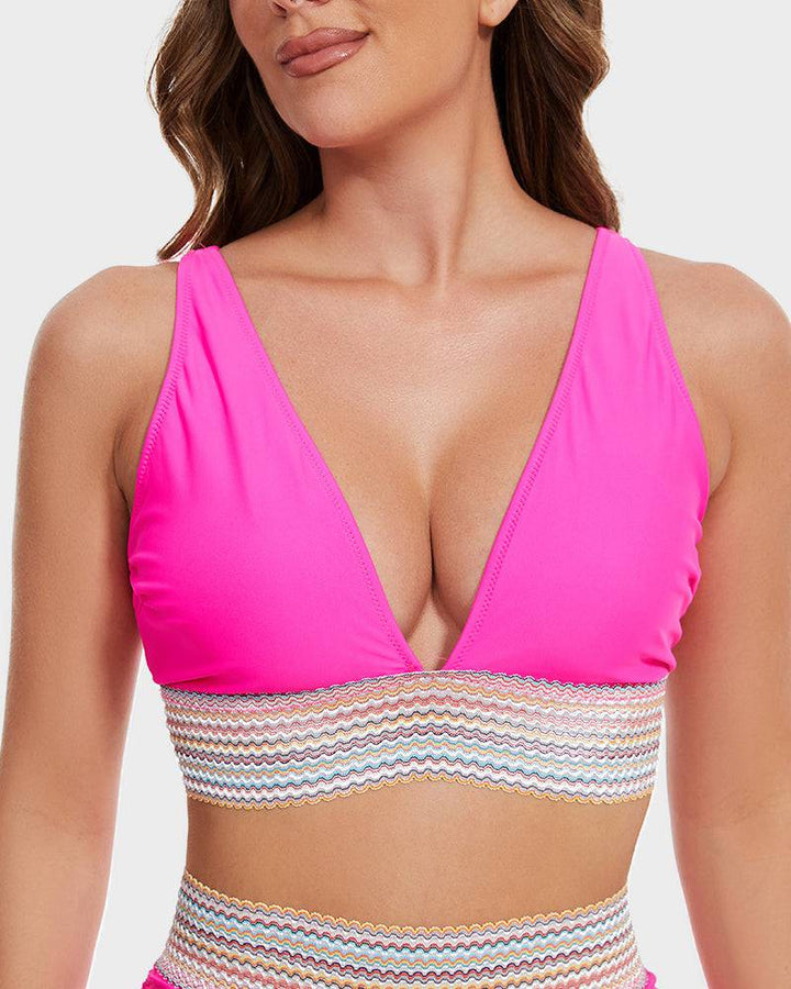 "Lynn corrigerende damesbikini, hoog taillemodel, kleurrijk design, verstelbare bandjes, flatterend en comfortabel."