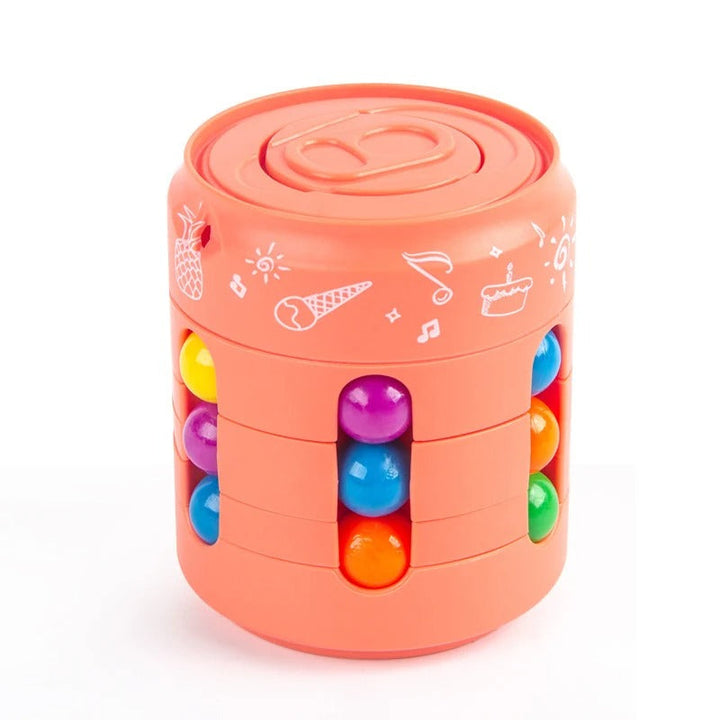 "Magic Fidget Cube - Kleurrijke antistresskubus voor stressverlichting en focus, perfect formaat voor onderweg."