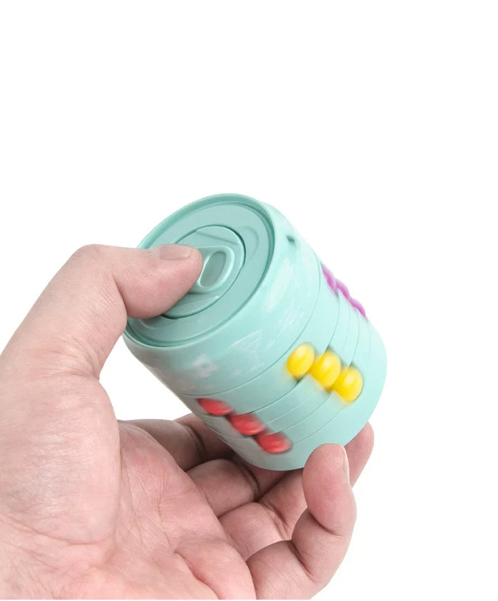 "Magic Fidget Cube - Kleurrijke antistresskubus voor stressverlichting en focus, perfect formaat voor onderweg."