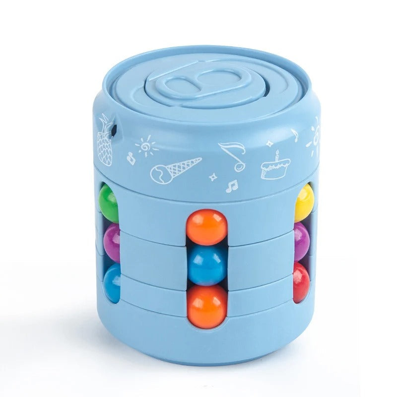 "Magic Fidget Cube - Kleurrijke antistresskubus voor stressverlichting en focus, perfect formaat voor onderweg."