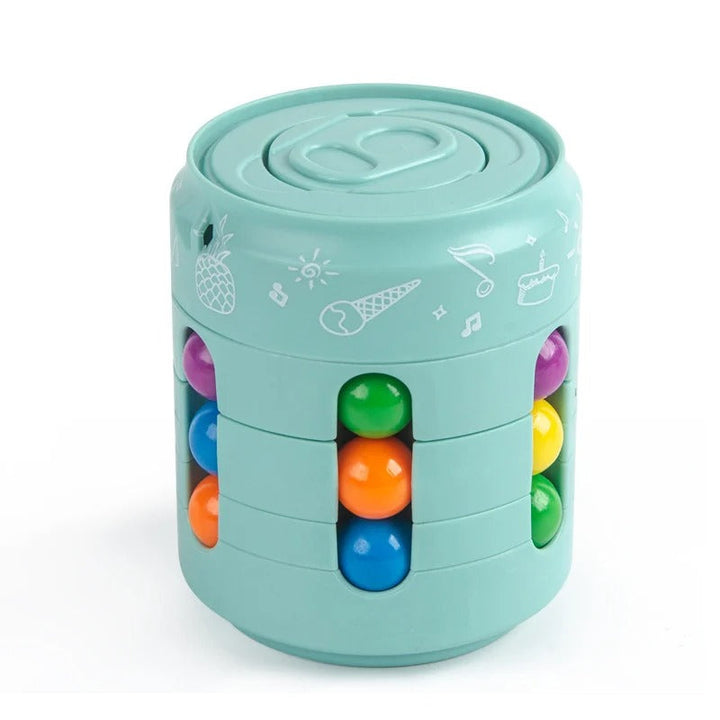 "Magic Fidget Cube - Kleurrijke antistresskubus voor stressverlichting en focus, perfect formaat voor onderweg."