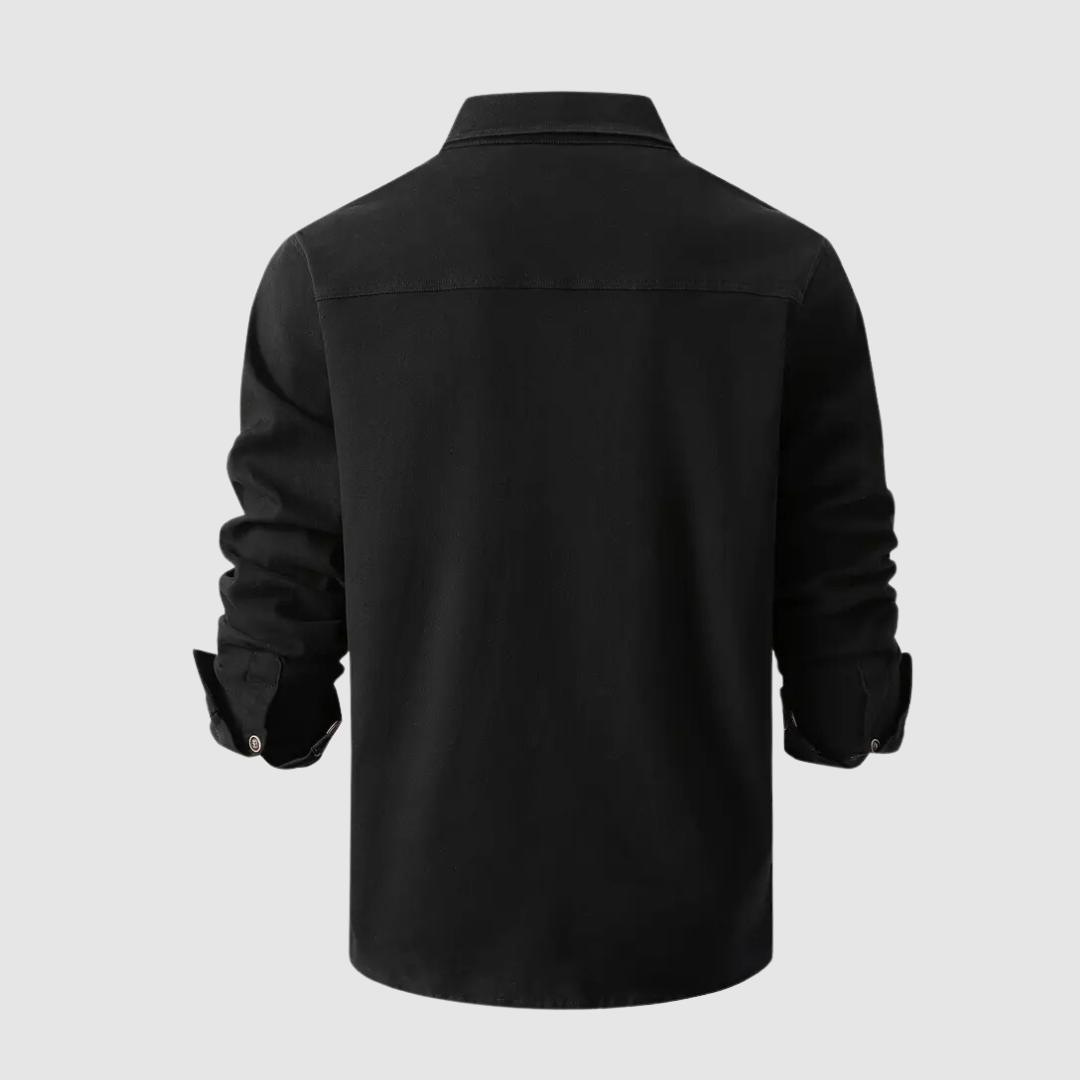 "Mason denim overhemd voor dames, tijdloos design, comfortabele pasvorm, button-down met borstzakken, veelzijdig casual shirt