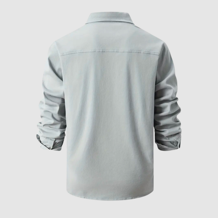 "Mason denim overhemd voor dames, tijdloos design, comfortabele pasvorm, button-down met borstzakken, veelzijdig casual shirt