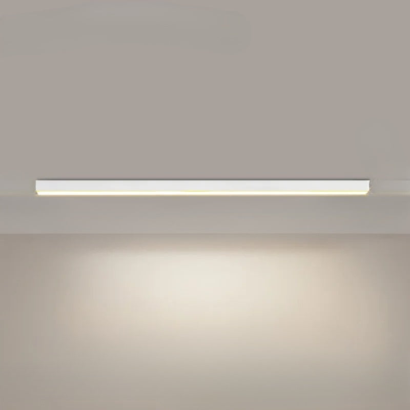 "Minimalistische LED plafondlamp met strak aluminium ontwerp, Scandinavische stijl en energiezuinige verlichting."
