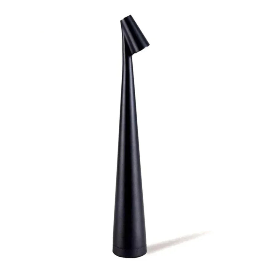 "Nordic minimalistische LED tafellamp, zwart, dimbaar, draadloos, elegant en modern ontwerp voor elke interieurstijl."