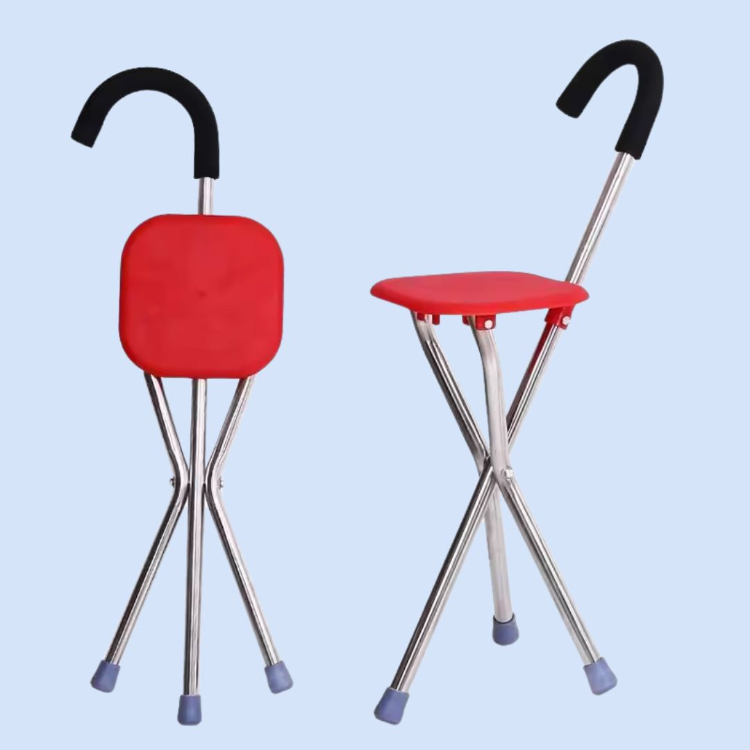 "Opvouwbare CrutchSeat kruk, ergonomisch, lichtgewicht, groen, ideaal voor binnen- en buitengebruik, draagbare accessoires"