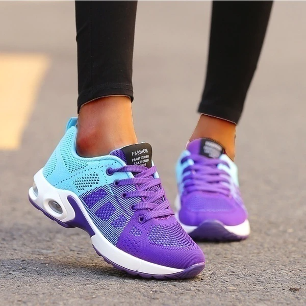 Orthopedische dames sneakers in rood, ademend materiaal, comfortabele loopzool, stijlvol en pijnverlichtend, Walkers.
