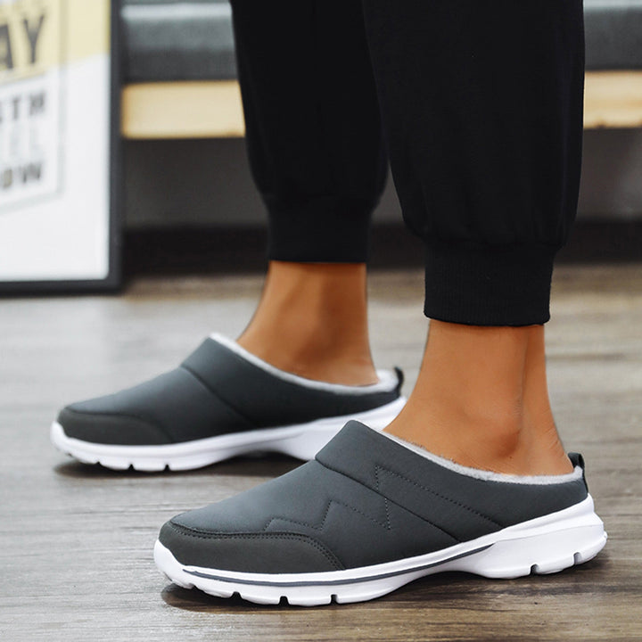 "Orthopedische herenpantoffels met ergonomisch voetbed, zachte voering en antislipzool voor herfst- en wintercomfort."