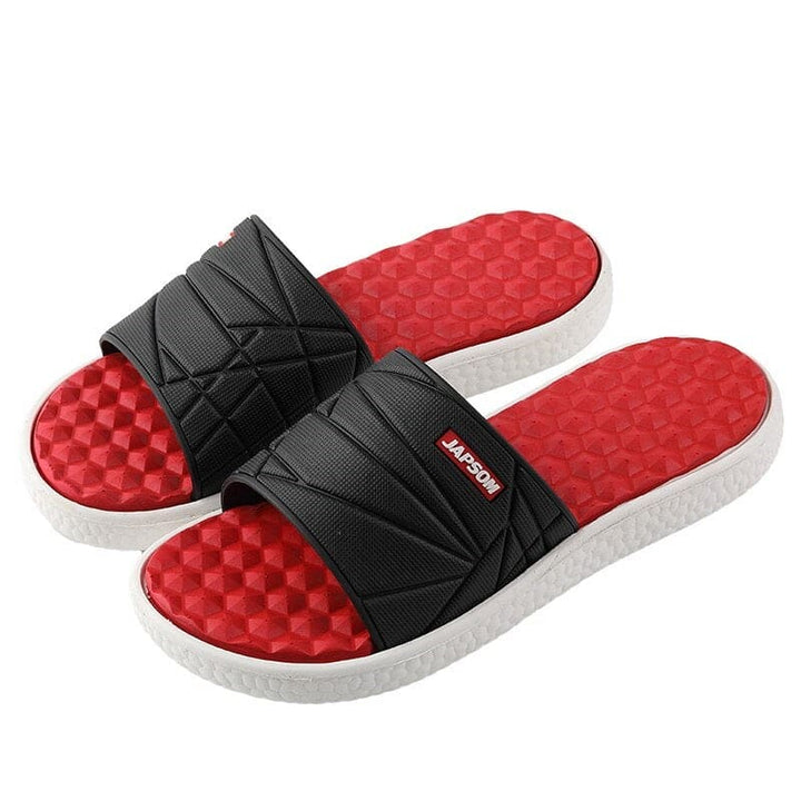 "Orthopedische slippers heren met ademend bovenwerk en comfortabel voetbed, ideaal voor zowel thuis als buiten."