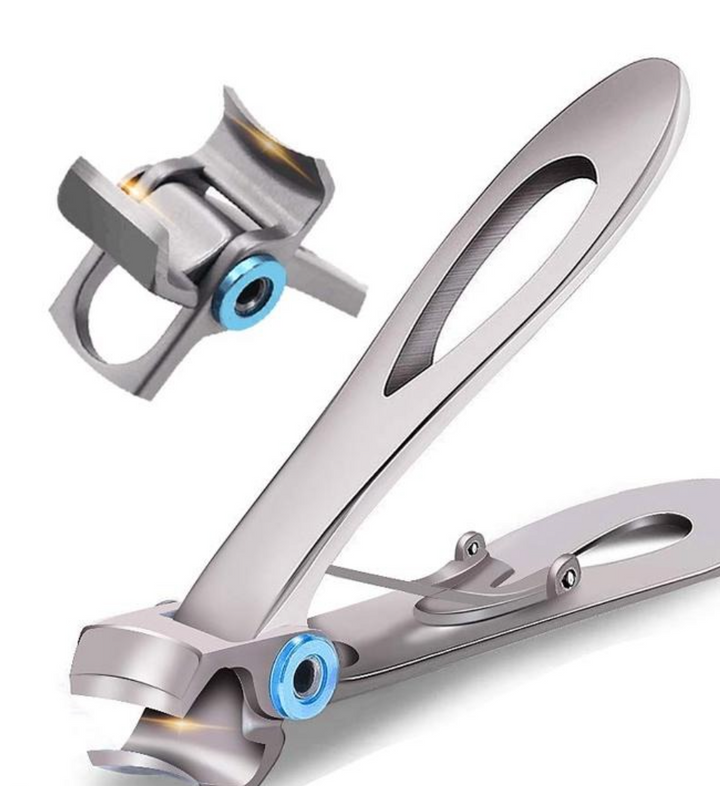 Professionele nagelknipper set zilver en zwart, ergonomisch ontwerp, ideaal voor persoonlijke en professionele nagelverzorgin