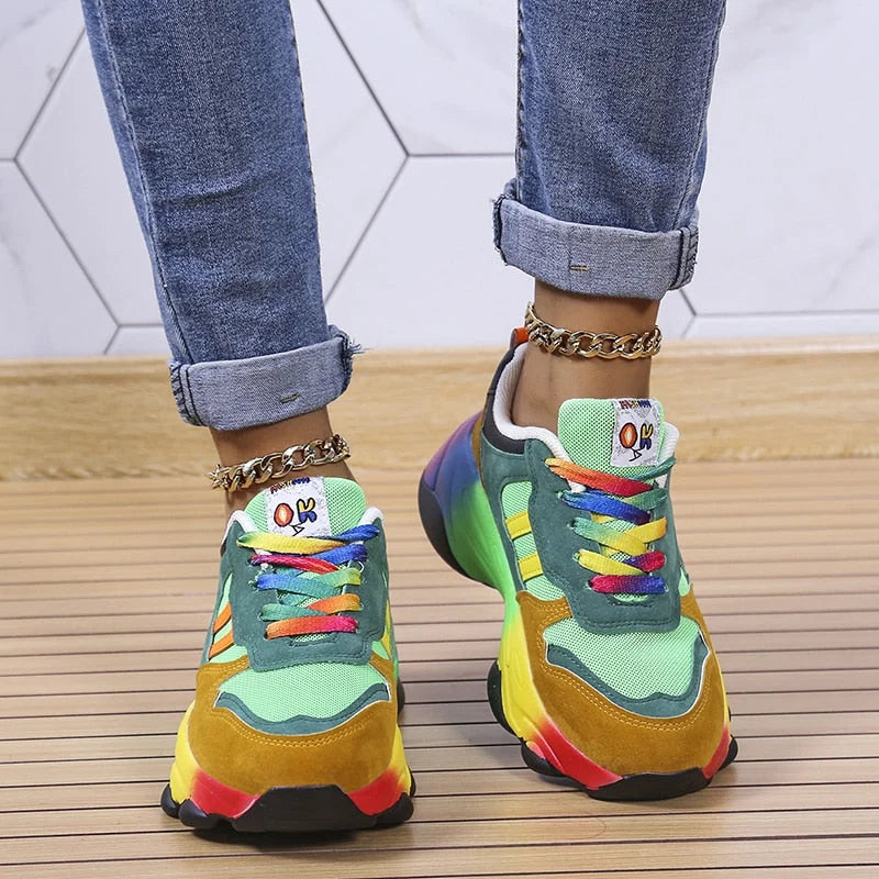 "Romy orthopedische sneakers voor dames, stijlvol en comfortabel ontwerp, lichtgewicht, ademend, schokabsorberende zool"