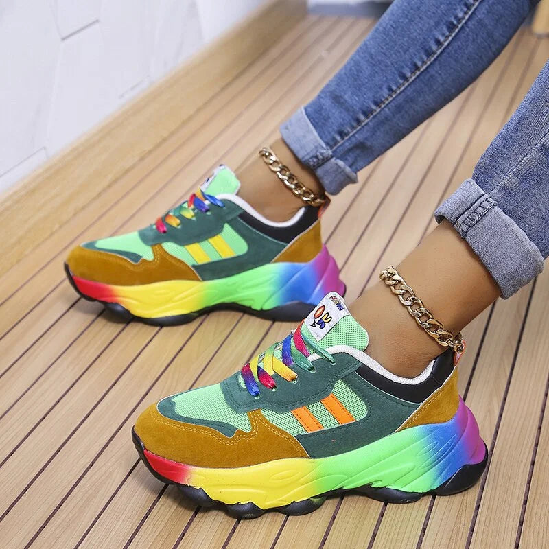 "Romy orthopedische sneakers voor dames, stijlvol en comfortabel ontwerp, lichtgewicht, ademend, schokabsorberende zool"