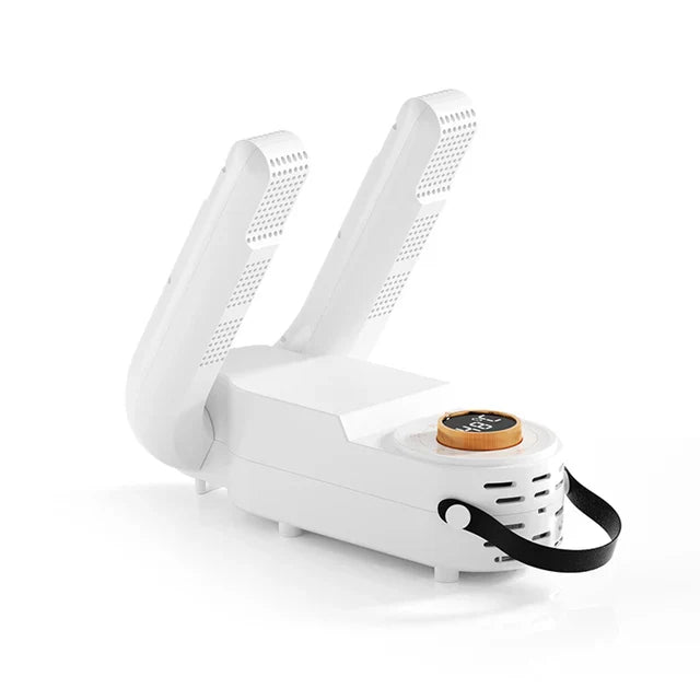 "Snel drogende, geurvrije schoenen met de Multi ShoeDry 2.0 schoenendroger in modern, compact ontwerp."