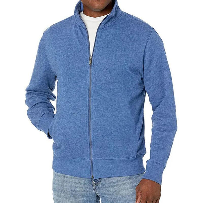 "Sportief herensweatshirt met rits, opstaande kraag, ademend materiaal, ideaal voor sport en vrijetijd, veelzijdig ontwerp."