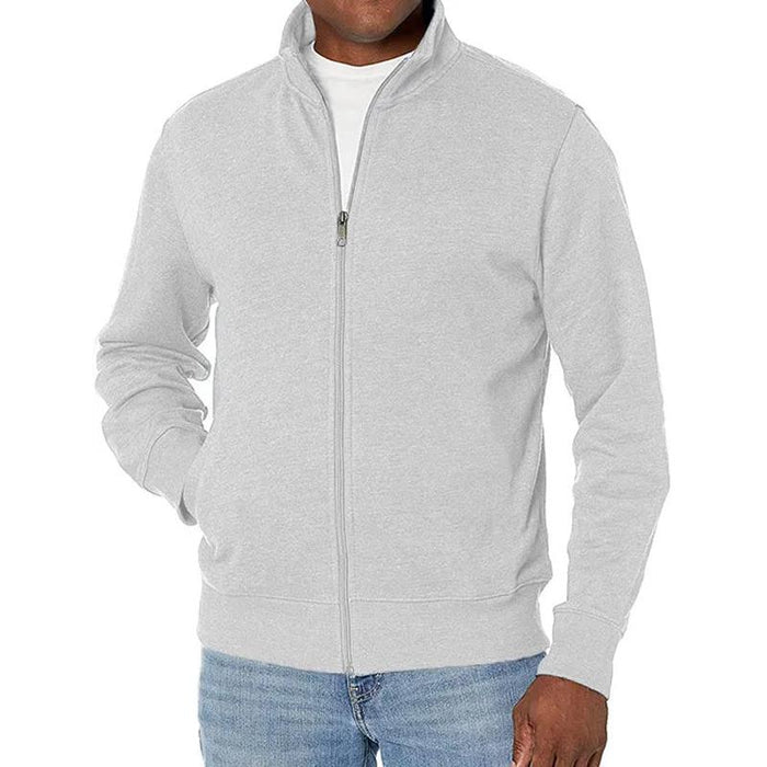 "Sportief herensweatshirt met rits, opstaande kraag, ademend materiaal, ideaal voor sport en vrijetijd, veelzijdig ontwerp."