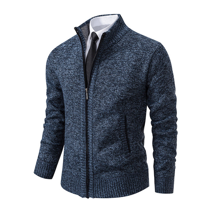 "Stijlvol Connor herenvest, tijdloos en comfortabel, elegante geribde kraag en manchetten, zacht ademend materiaal."