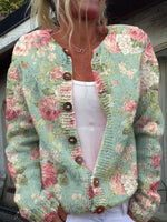 Groen met rozen