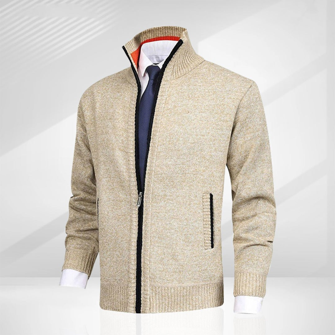 "Stijlvol donkergrijs WAYLON zomer vest met rits voor heren in hoogwaardige fleece, trendy en comfortabel voor elke dag."