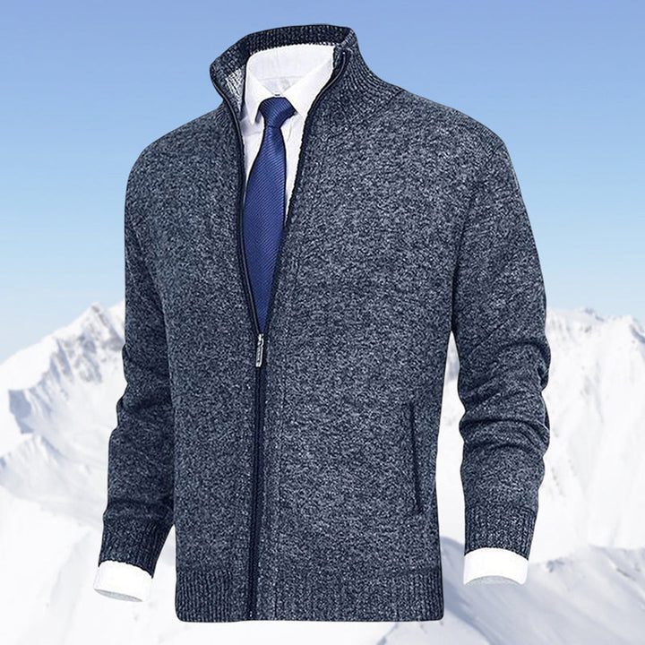 "Stijlvol donkergrijs WAYLON zomer vest met rits voor heren in hoogwaardige fleece, trendy en comfortabel voor elke dag."