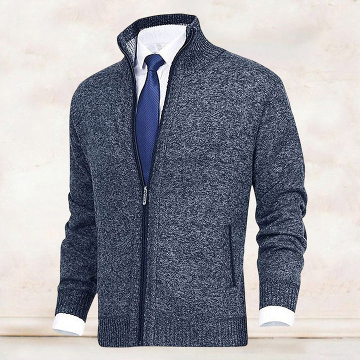 "Stijlvol donkergrijs WAYLON zomer vest met rits voor heren in hoogwaardige fleece, trendy en comfortabel voor elke dag."