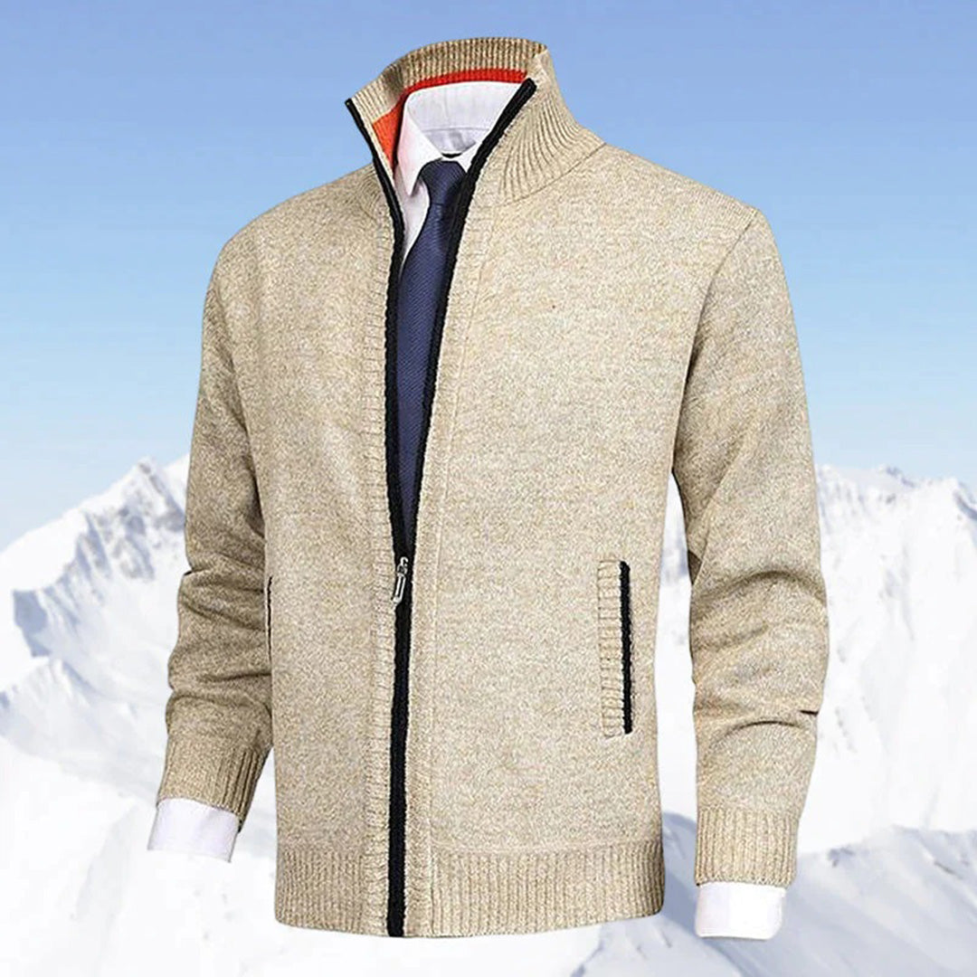 "Stijlvol donkergrijs WAYLON zomer vest met rits voor heren in hoogwaardige fleece, trendy en comfortabel voor elke dag."