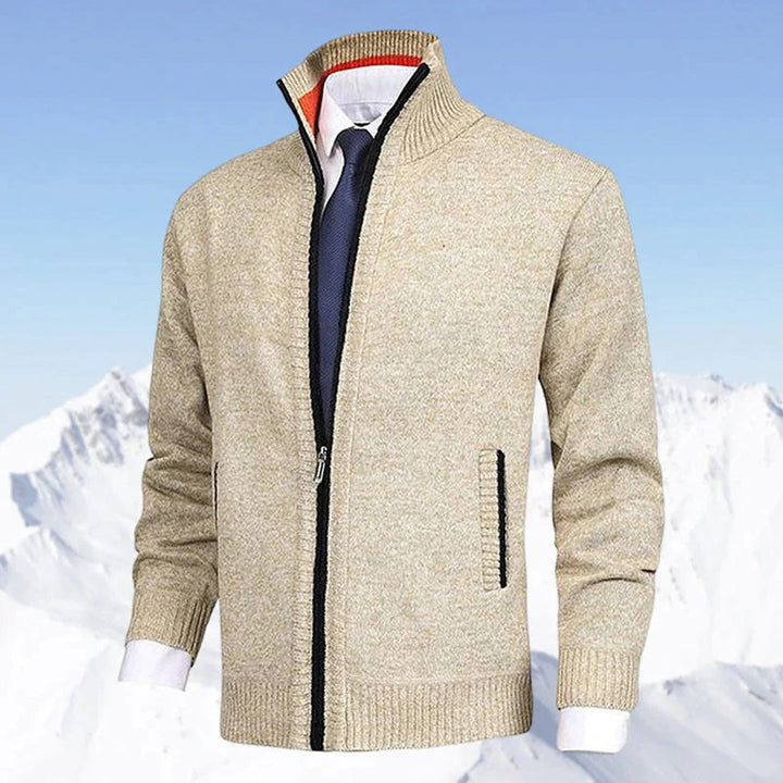 "Stijlvol donkergrijs WAYLON zomer vest met rits voor heren in hoogwaardige fleece, trendy en comfortabel voor elke dag."