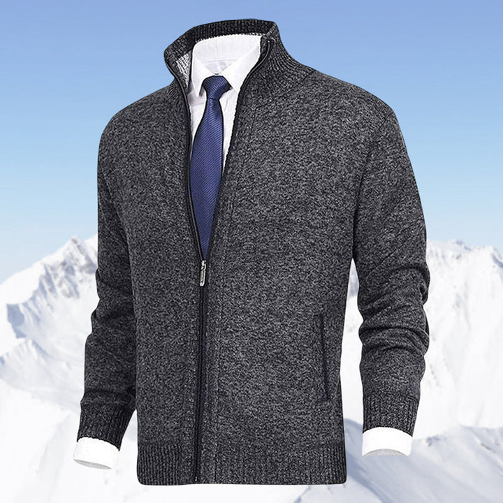 "Stijlvol donkergrijs WAYLON zomer vest met rits voor heren in hoogwaardige fleece, trendy en comfortabel voor elke dag."