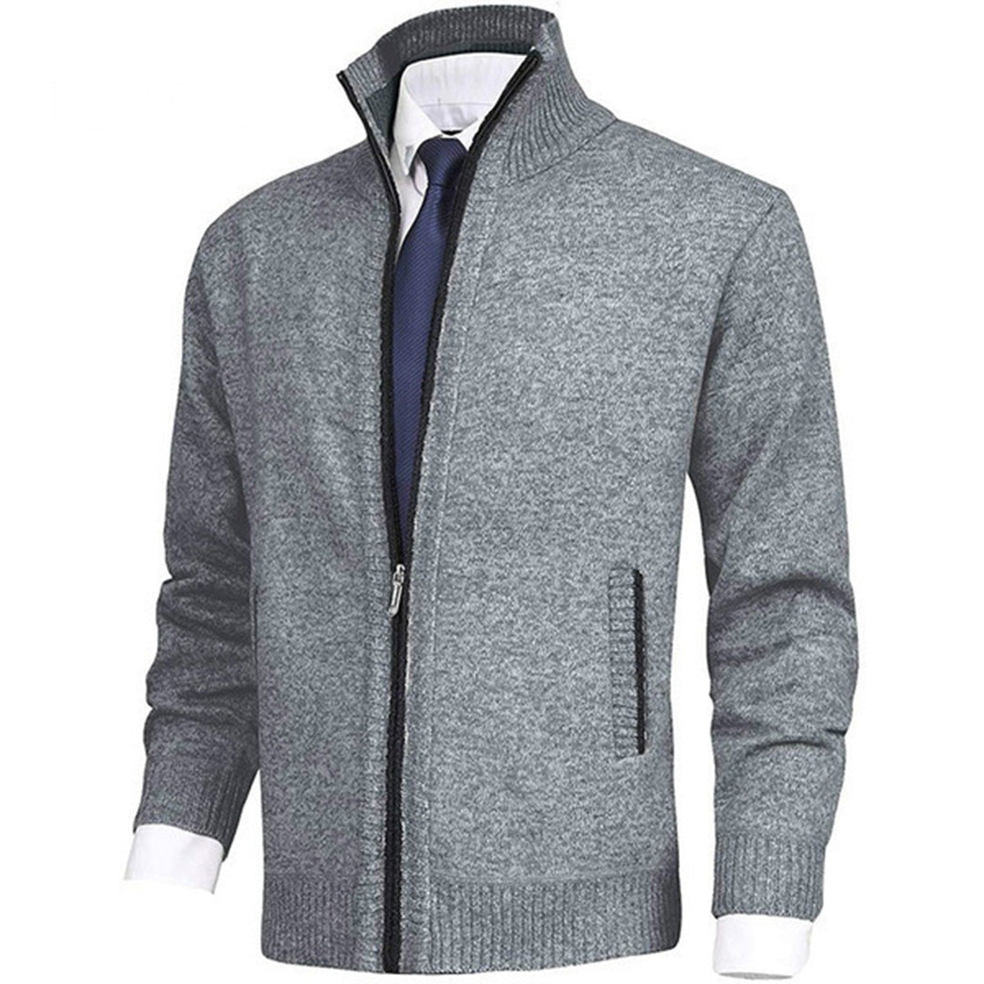 "Stijlvol donkergrijs WAYLON zomer vest met rits voor heren in hoogwaardige fleece, trendy en comfortabel voor elke dag."