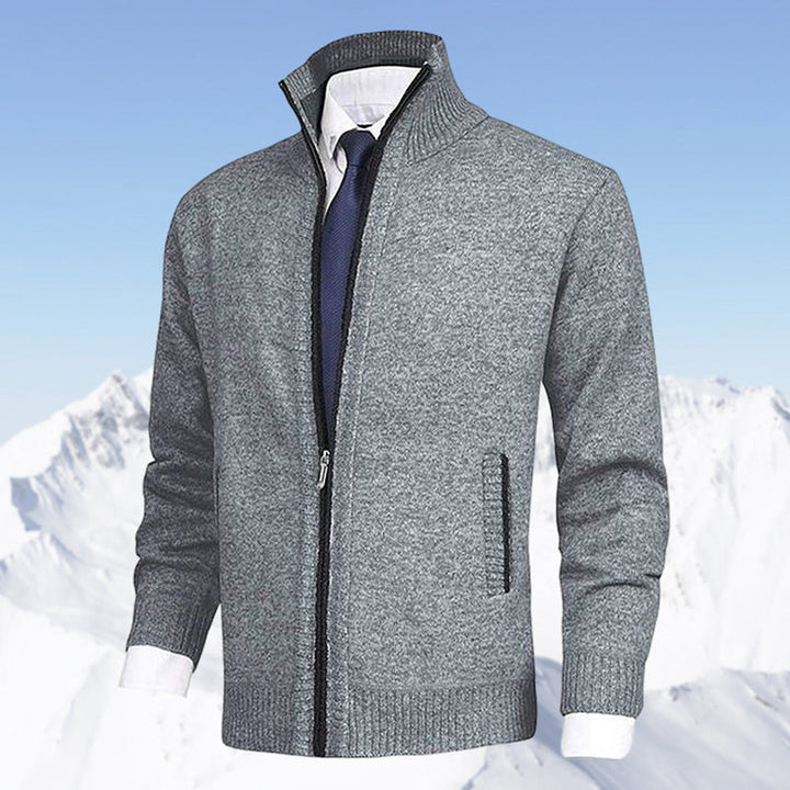 "Stijlvol donkergrijs WAYLON zomer vest met rits voor heren in hoogwaardige fleece, trendy en comfortabel voor elke dag."