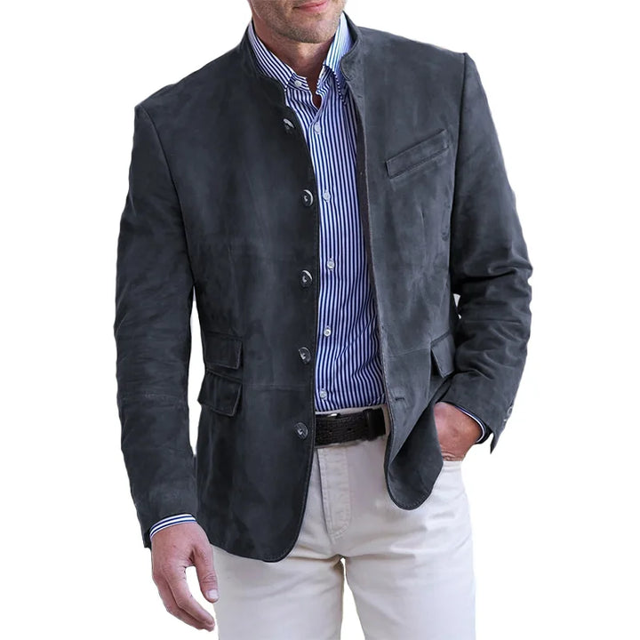 "Stijlvolle Dennis colbertjas voor mannen in khaki, elegant en veelzijdig ontwerp passend bij elke gelegenheid."