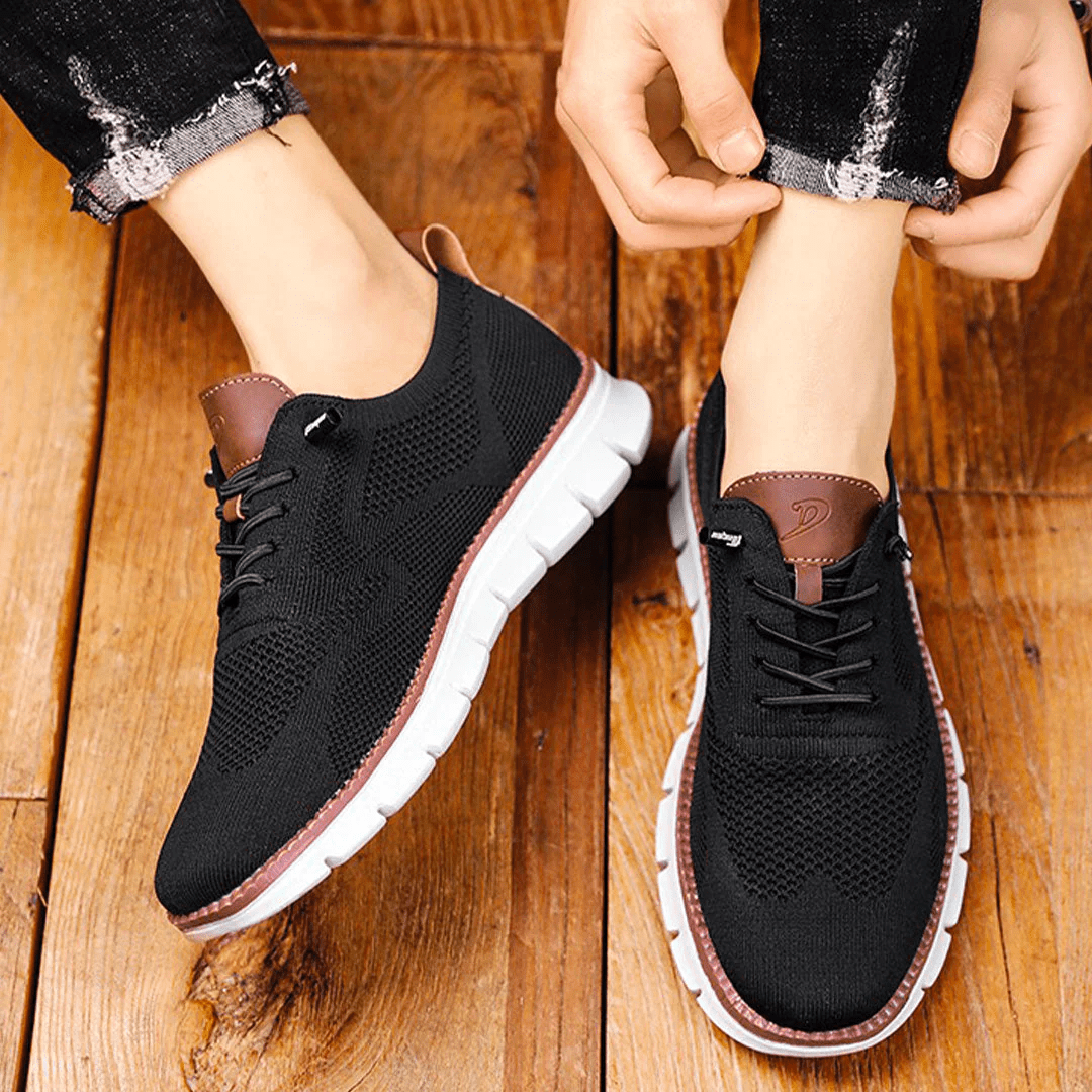 "Stijlvolle en comfortabele herenschoenen in karamel, perfect voor alle seizoenen en gelegenheden."