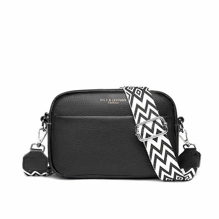 "Stijlvolle lederen dames crossbody tas met verstelbare riem, elegant ontwerp en duurzame kwaliteit in beige, blauw, groen, k