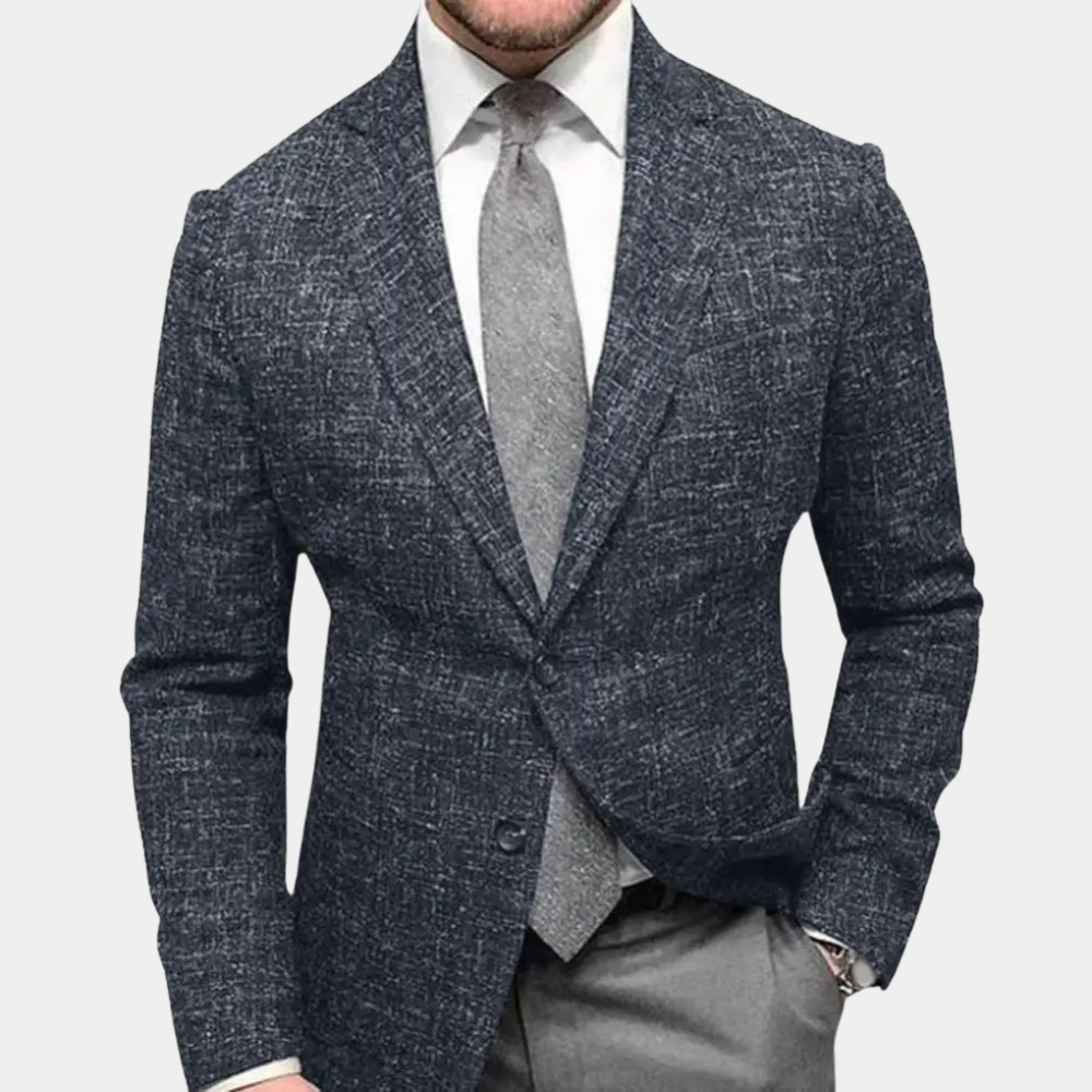 "Stijlvolle rode Oliver herenblazer, zomermode, met tweeknoopsluiting en licht ademend materiaal voor elke gelegenheid."